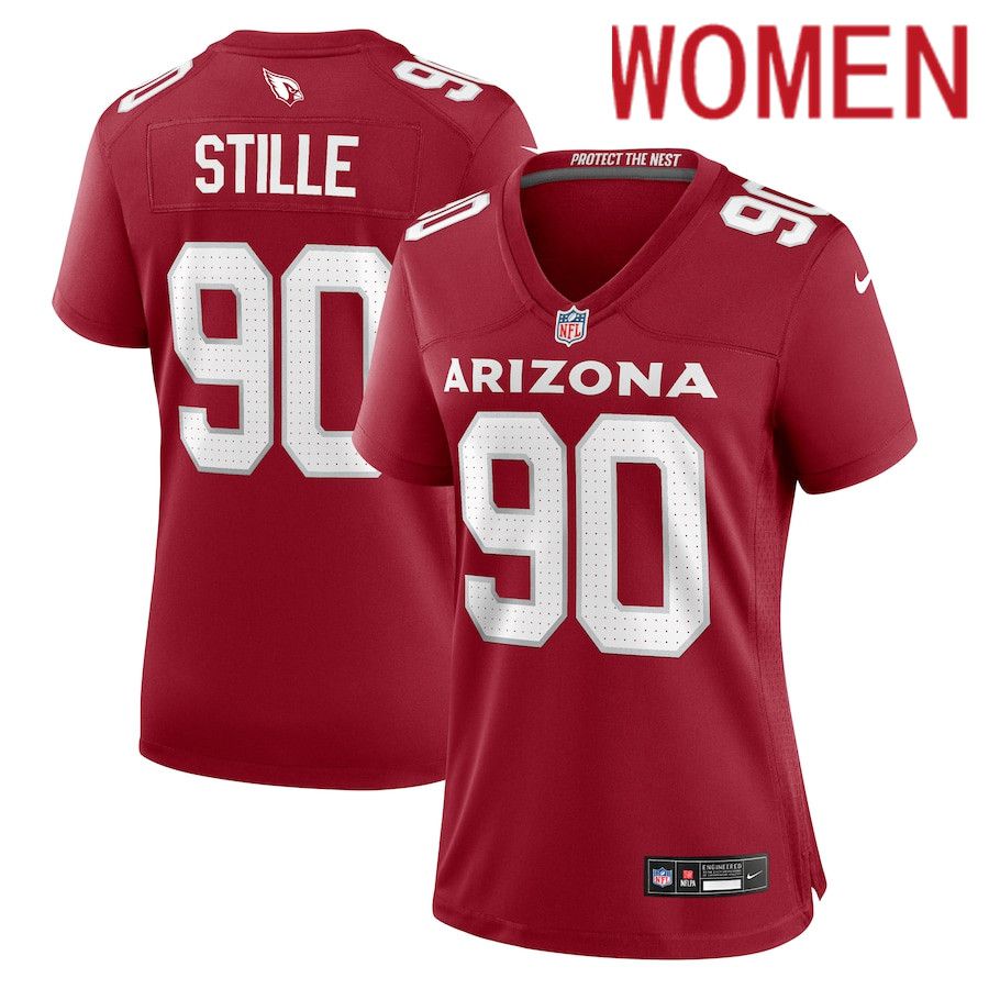 Women Arizona Cardinals #90 Ben Stille Nike Cardinal Team Game NFL Jersey